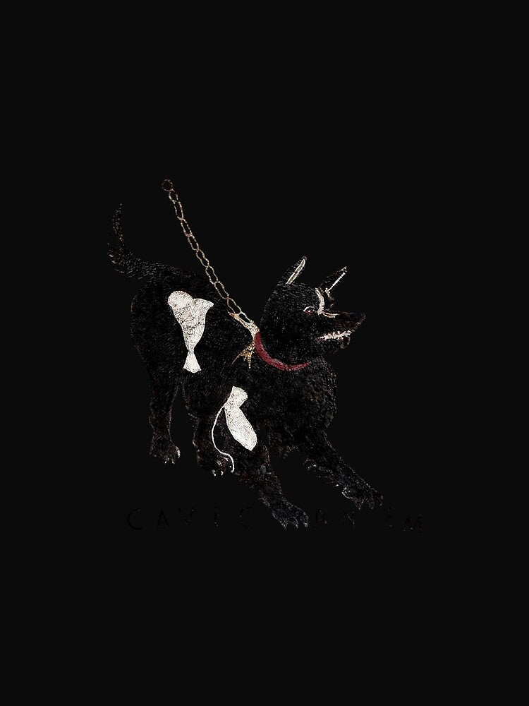 Cave Canem Oversized by NecklaceArtGift