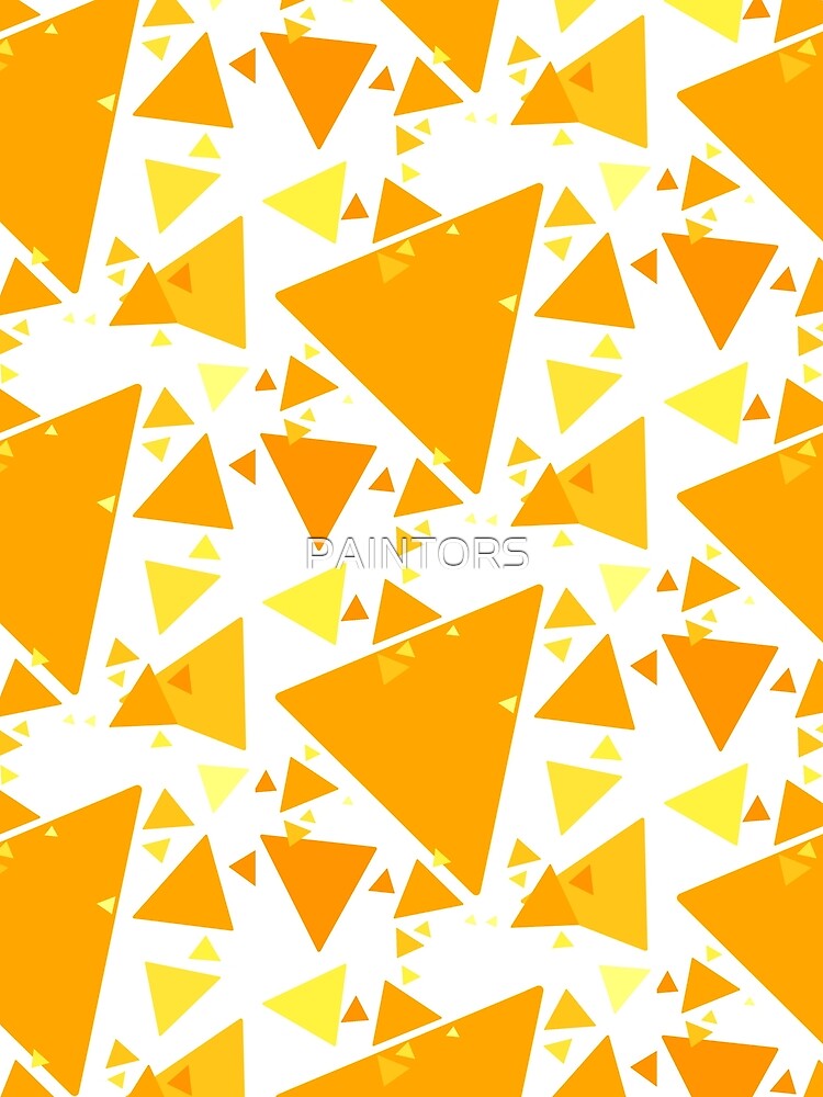 Triangle pattern, Orange triangle by PAINTORS