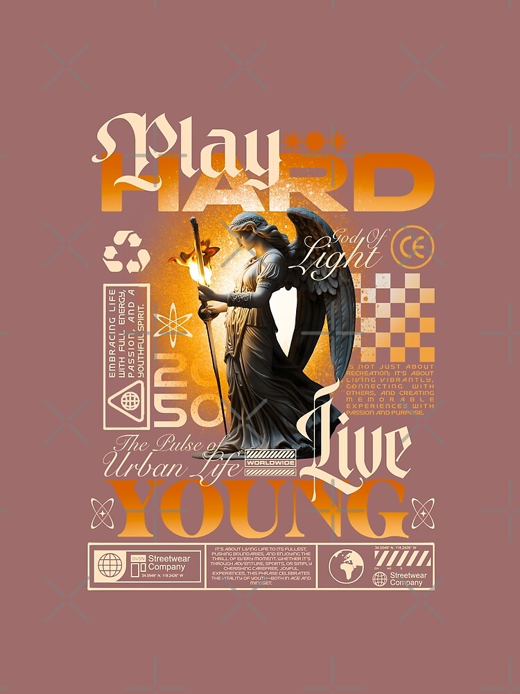 Play Hard Live Young Angel God of Light by LunaPixelStudio