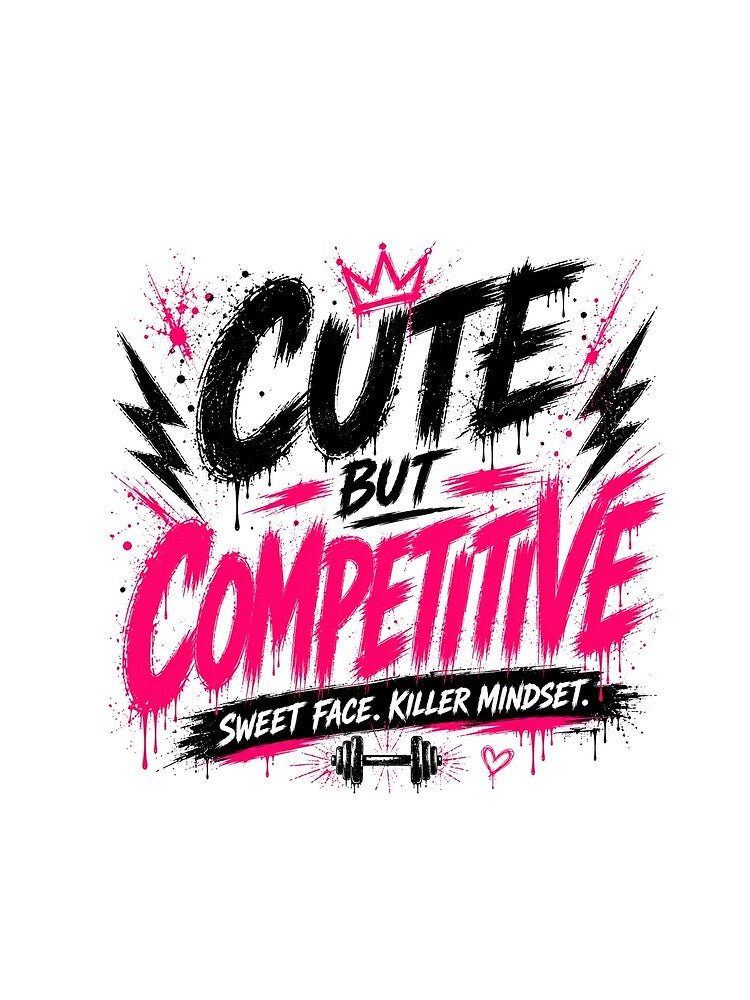 Cute But Competitive Streetwear Gym Tee by StoryInCode