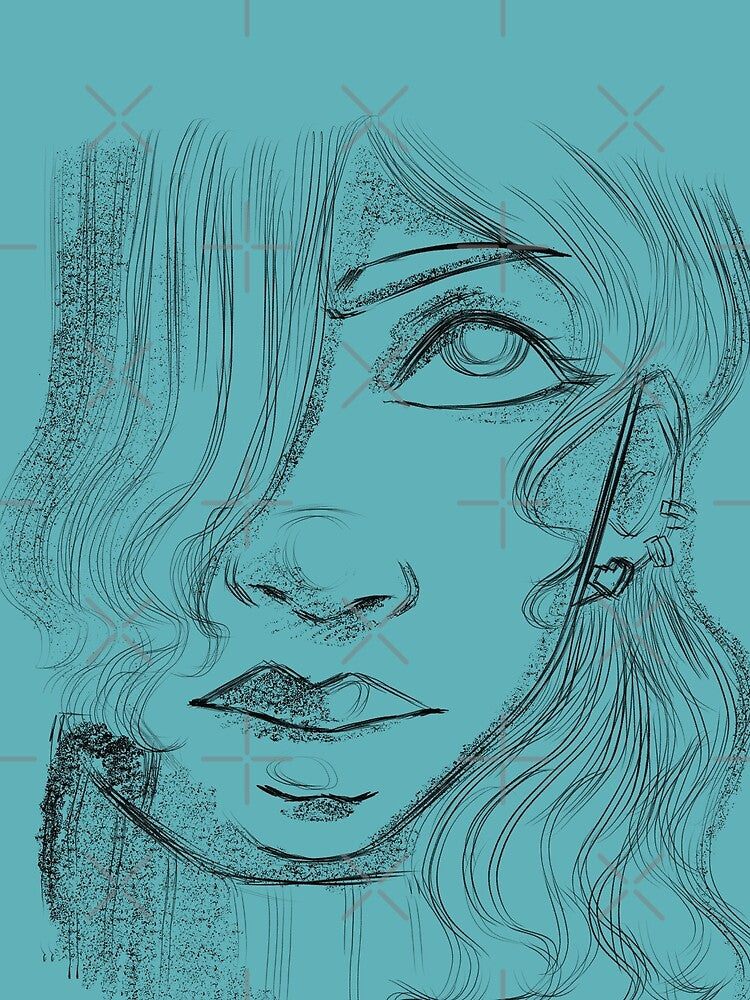 cool lady drawing by mioom