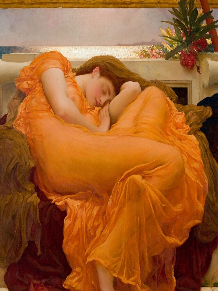 Frederic Leighton's Flaming June by mosfunky