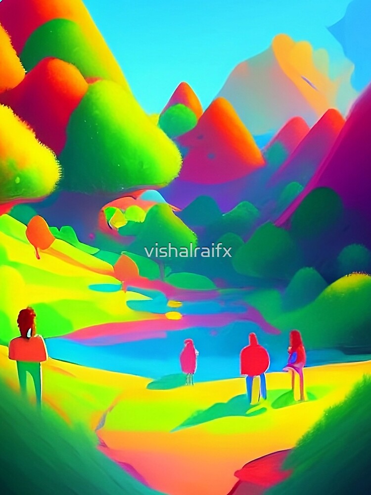 Colorful surreal landscapes scenery with vibrant colors 31 by vishalraifx