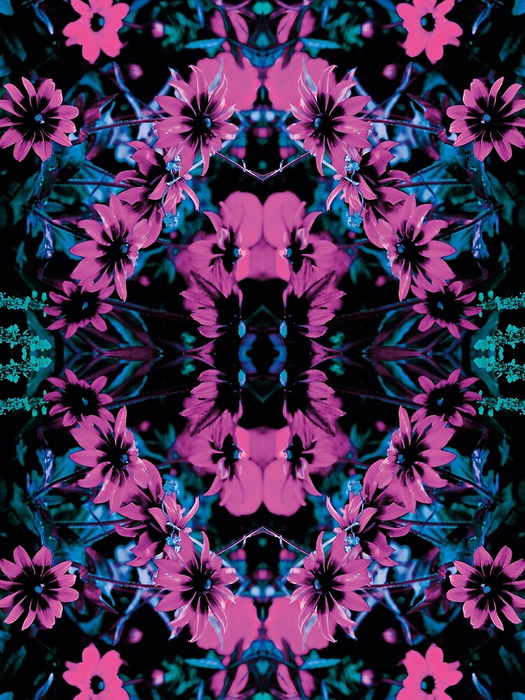 Psychedelic floral magic # 4 by Psilographics
