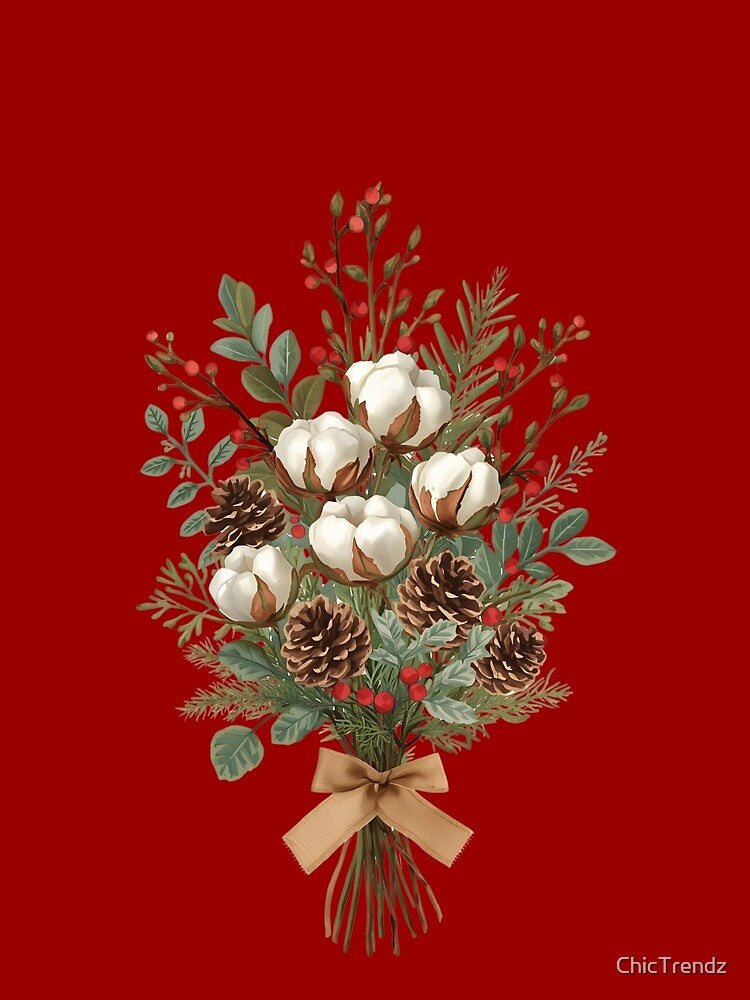 Farmhouse Winter Cotton Bouquet by ChicTrendz