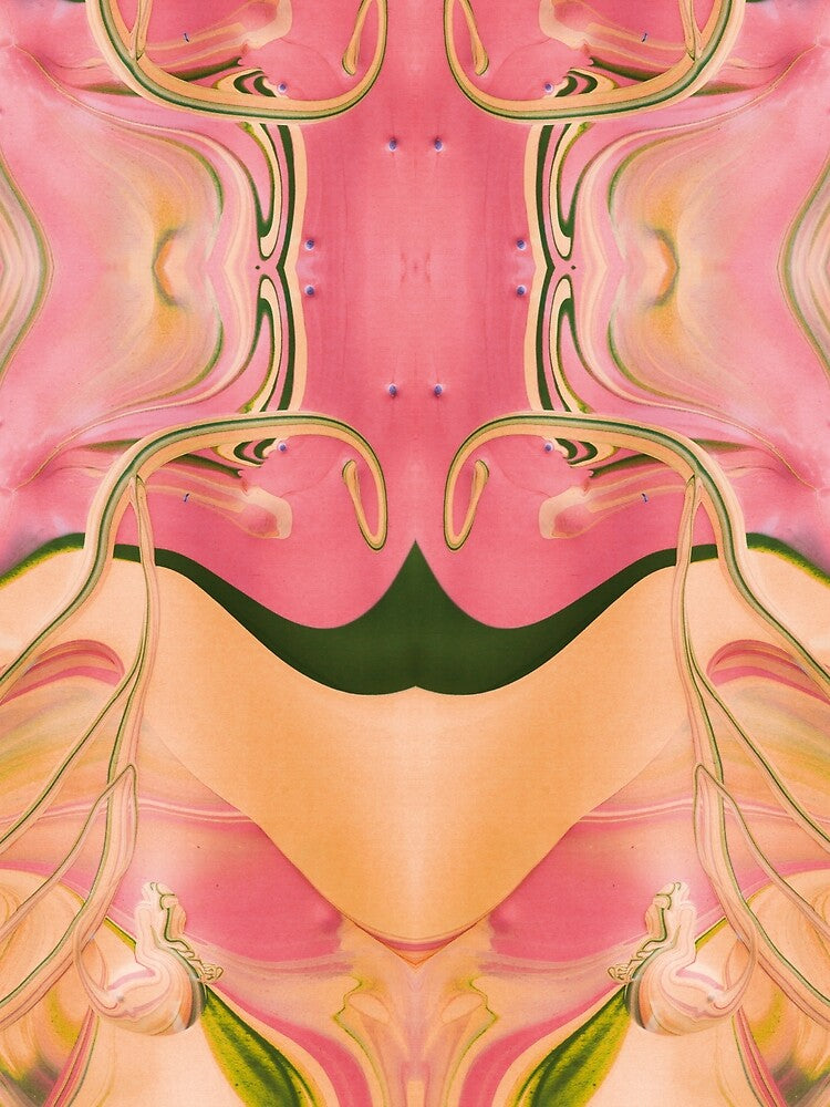 Symmetry in pink yellow by Psilographics