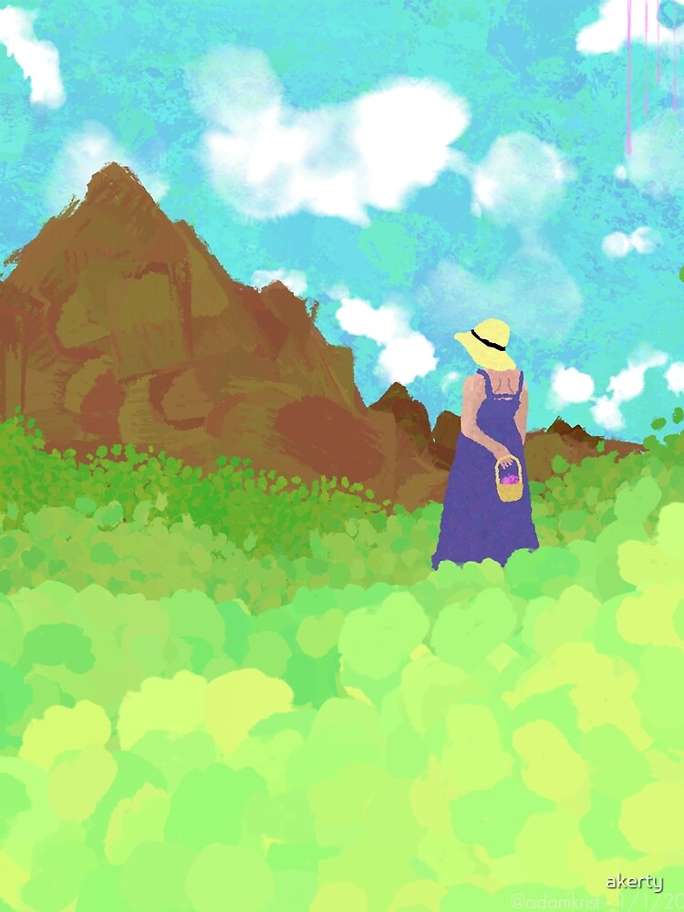Woman In Field by akerty