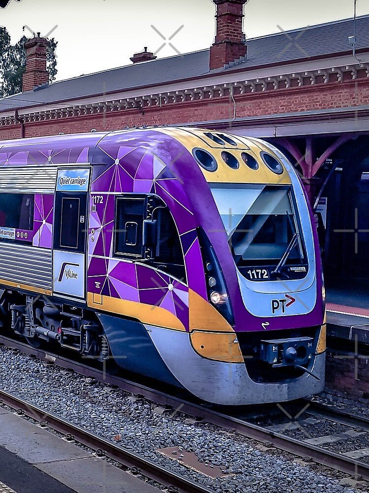 VLine Train at Castlemaine Station by Steven Jodoin