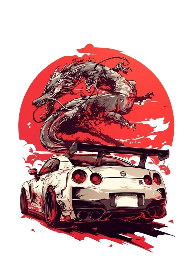 On road dragon by Abstract  Aura art