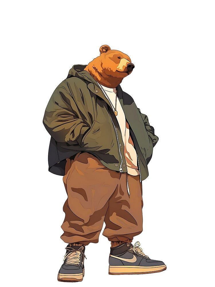 Streetwear Edgy Bear by bapupa