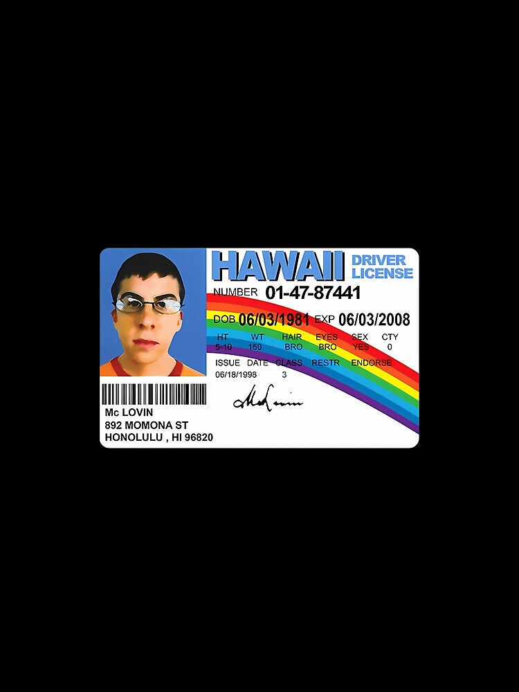 Mclovin High Quality by COOKHOLLAND