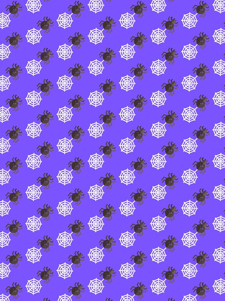 Happy Halloween Holiday | Spooky Minimal Spider Web Pattern by Ainbowz-Artwork