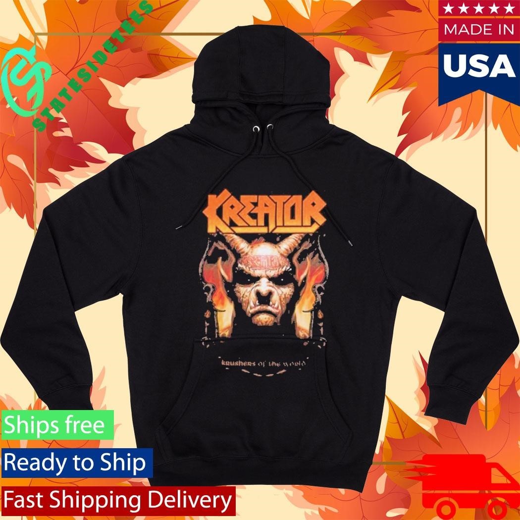 h Kreator Krushers Of The World Demon Crest Unisex , , , Long Sleeve Tee