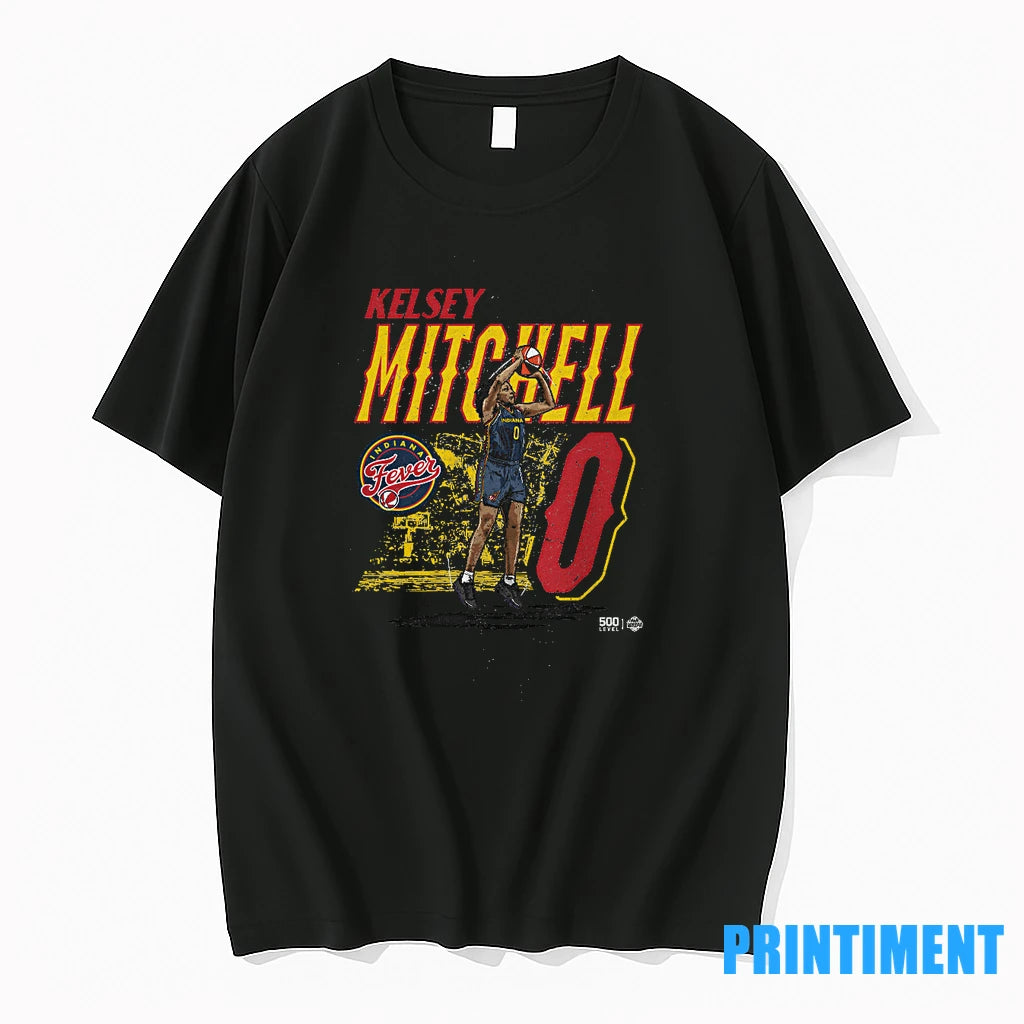 Kelsey Mitchell Indiana Fever T Shirt Wnba Wnbpa Image 01 Tshirts Sweater
