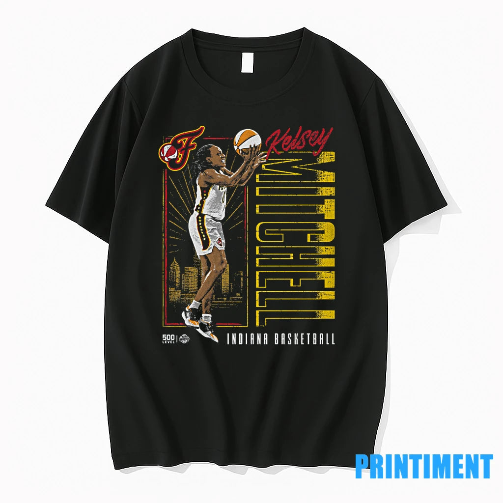 Kelsey Mitchell Indiana Fever T Shirt Wnba Wnbpa Image 02 Tshirts Sweater