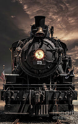 Locomotive 25 Print Unisex , , , Long Sleeve Tee
