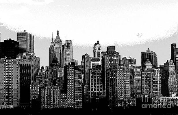 New York City Print Unisex , , , Long Sleeve Tee