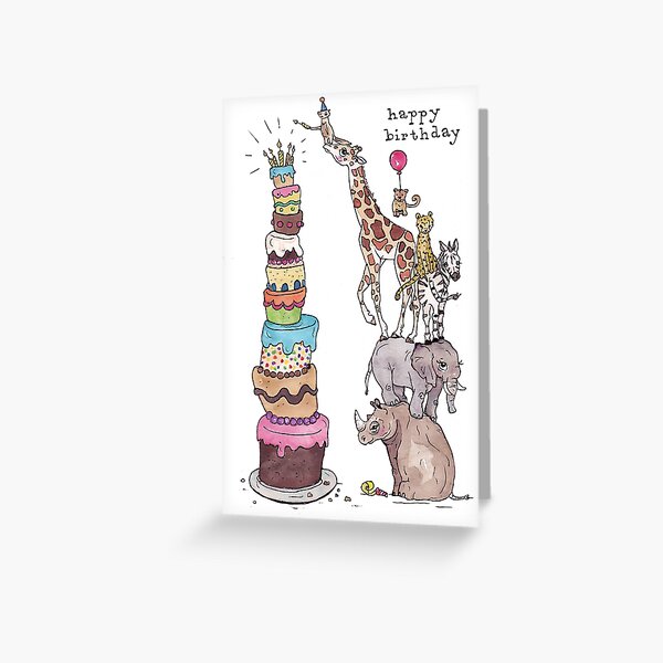 Zoo Animals Happy Birthday by inKseparable