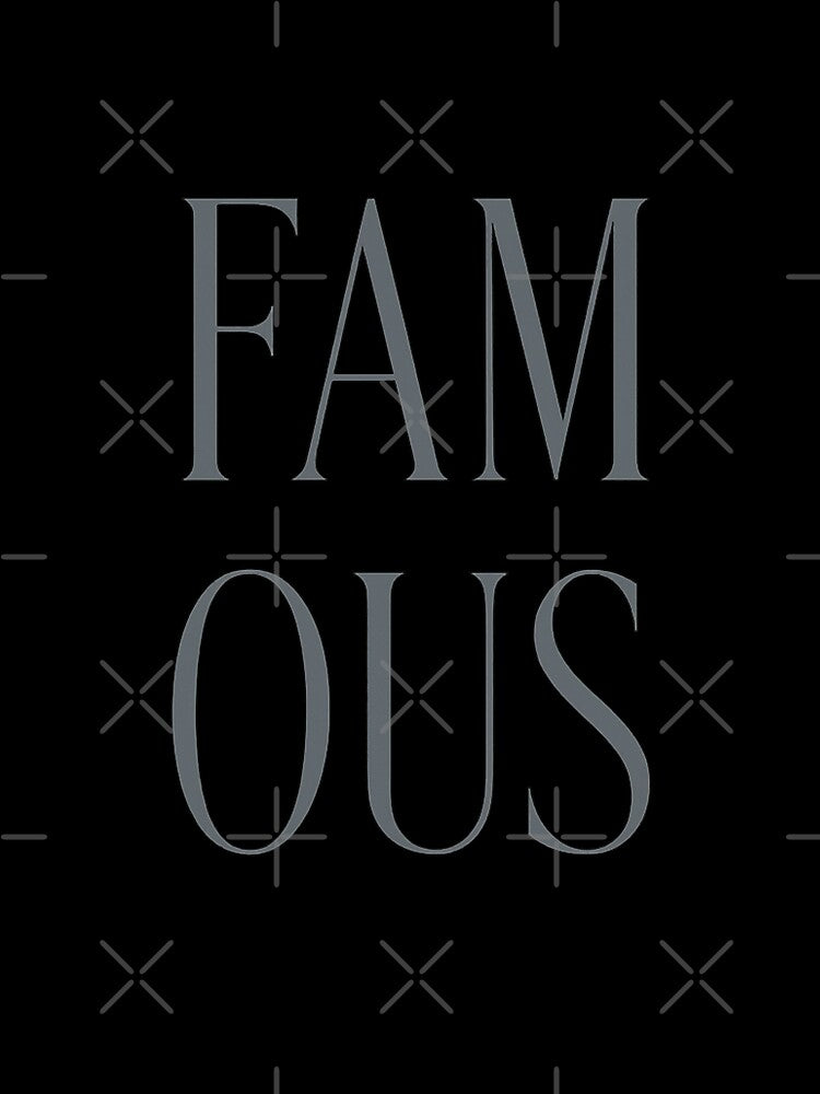 "FAMOUS" Typography Bundle - Retro, Luxury, Streetwear & Bold Vector Designs by mbmstores