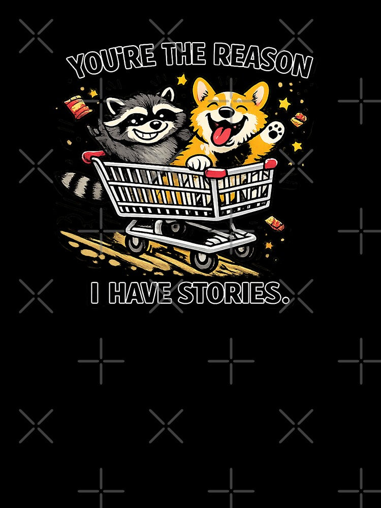 Funny Best Friend Gift Raccoon Corgi Chaotic Duo by Gentlestate
