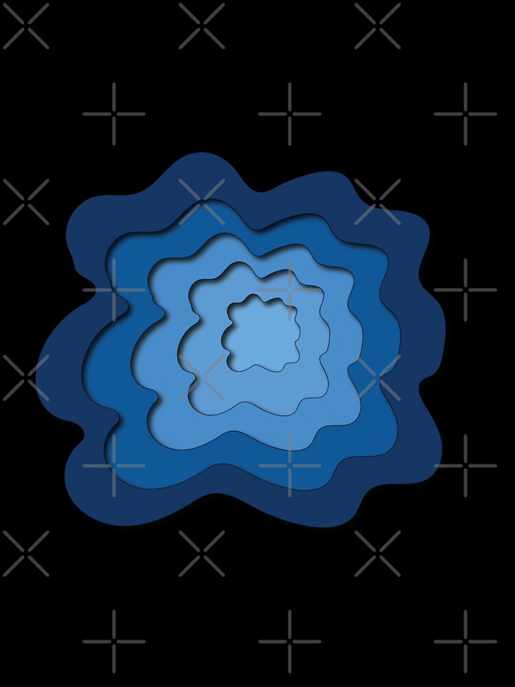 Blue Paper Cuts Design by Color Reverie