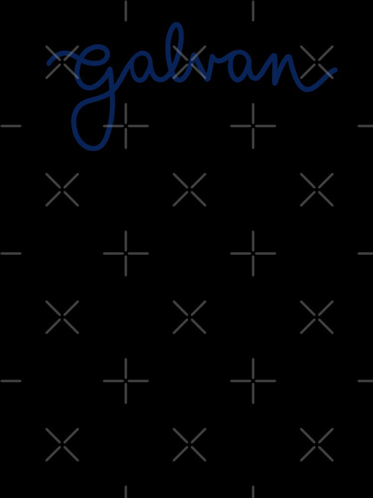 Dark Blue Galvan in Cursive by kaylasbubble