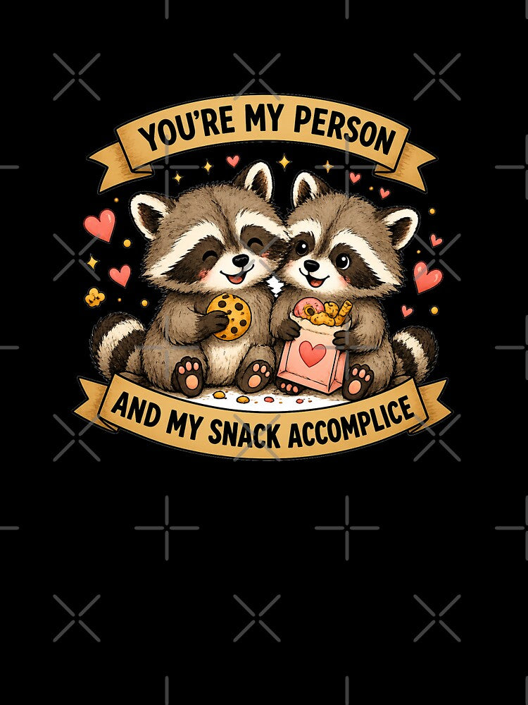 Funny Raccoon Best Friend Sticker Snack Gift by Gentlestate
