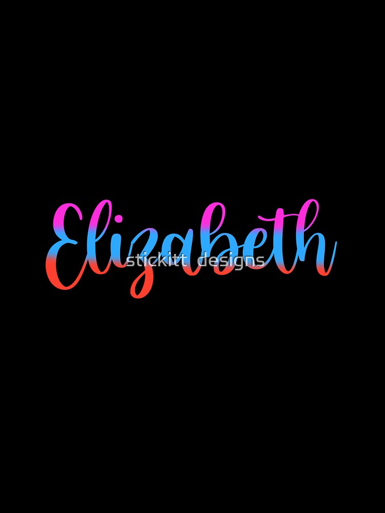Elizabeth custom name! by stickitt  designs
