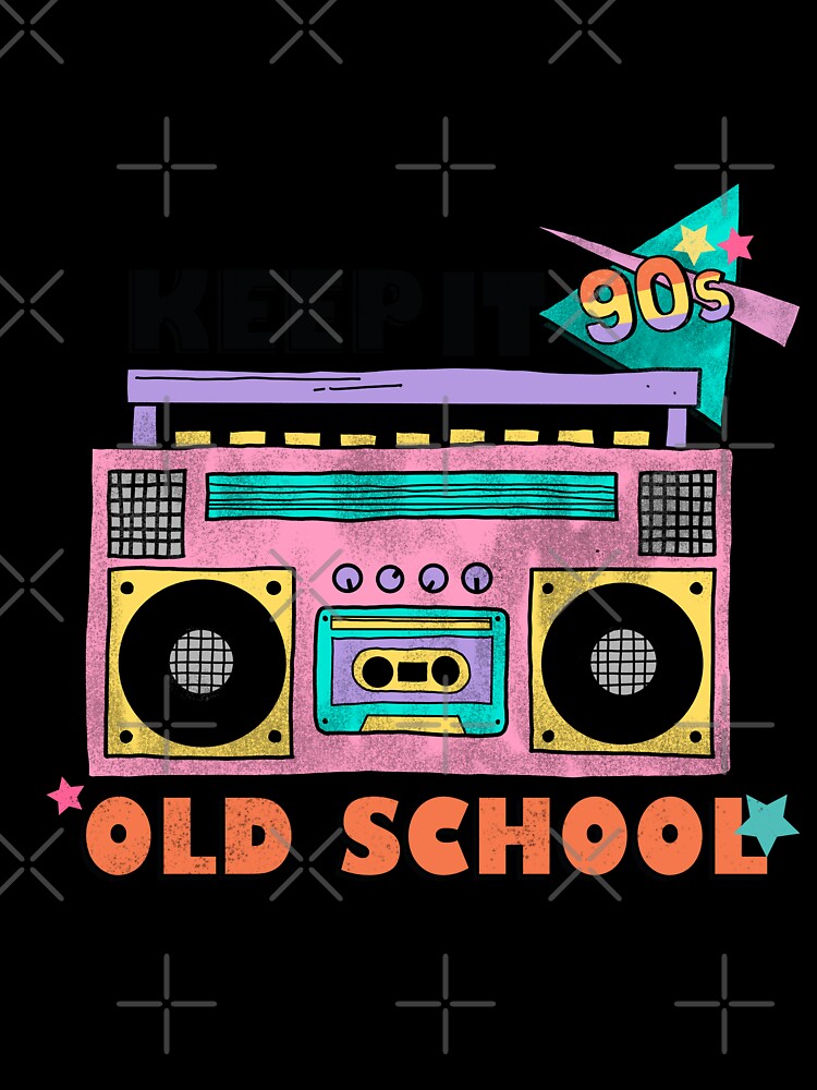 Keep it old school 90s theme retro pack by JayDesignLabs Unisex , , , Long Sleeve Tee