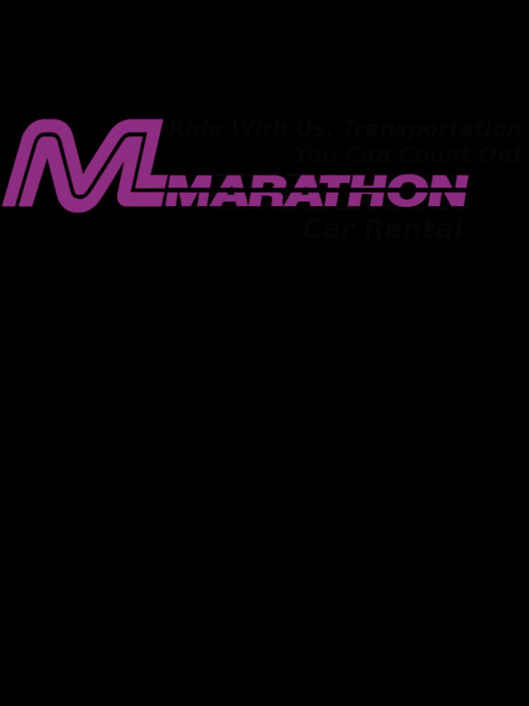 Marathon Car Rental — Retro Parody Logo with Purple Stripe by BB Design Garage