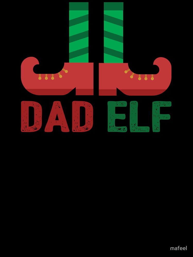 Dad Elf Matching Christmas Family Apparel by mafeel