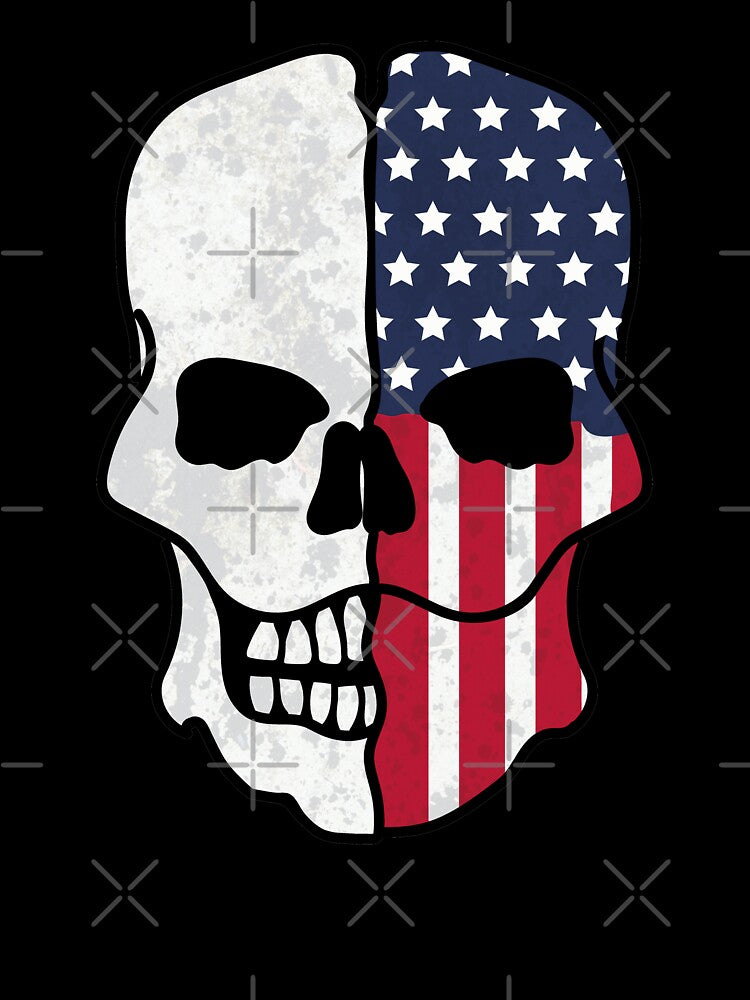 American Flag Skull by MarshallStickerX