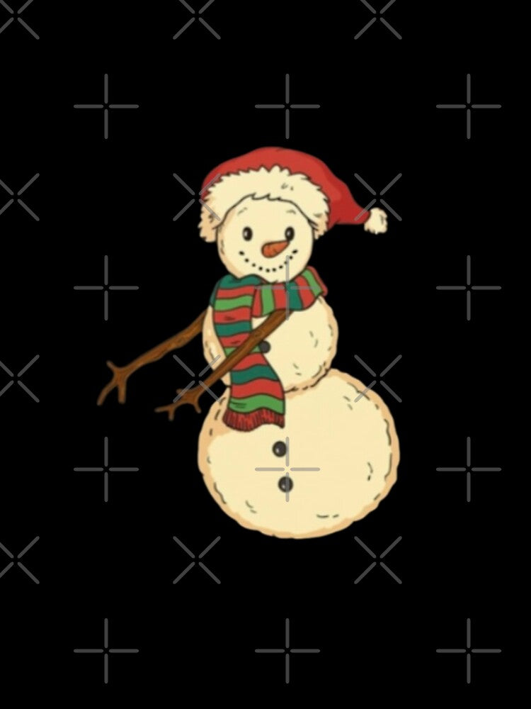 Christmas characters snow man t-shirt design Sticker by Velvet auroras