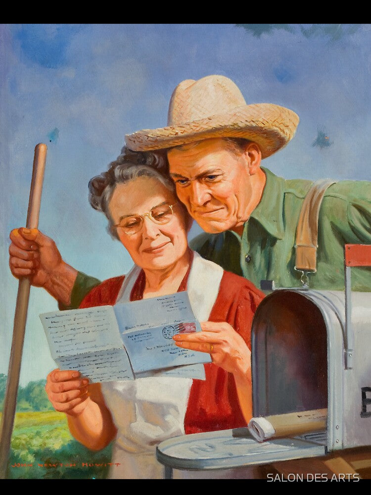 The Letter (20th century) - John Newton Howitt by SALON DES ARTS