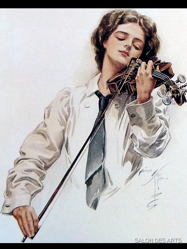 Violin Player (1910) - Harrison Fisher by SALON DES ARTS