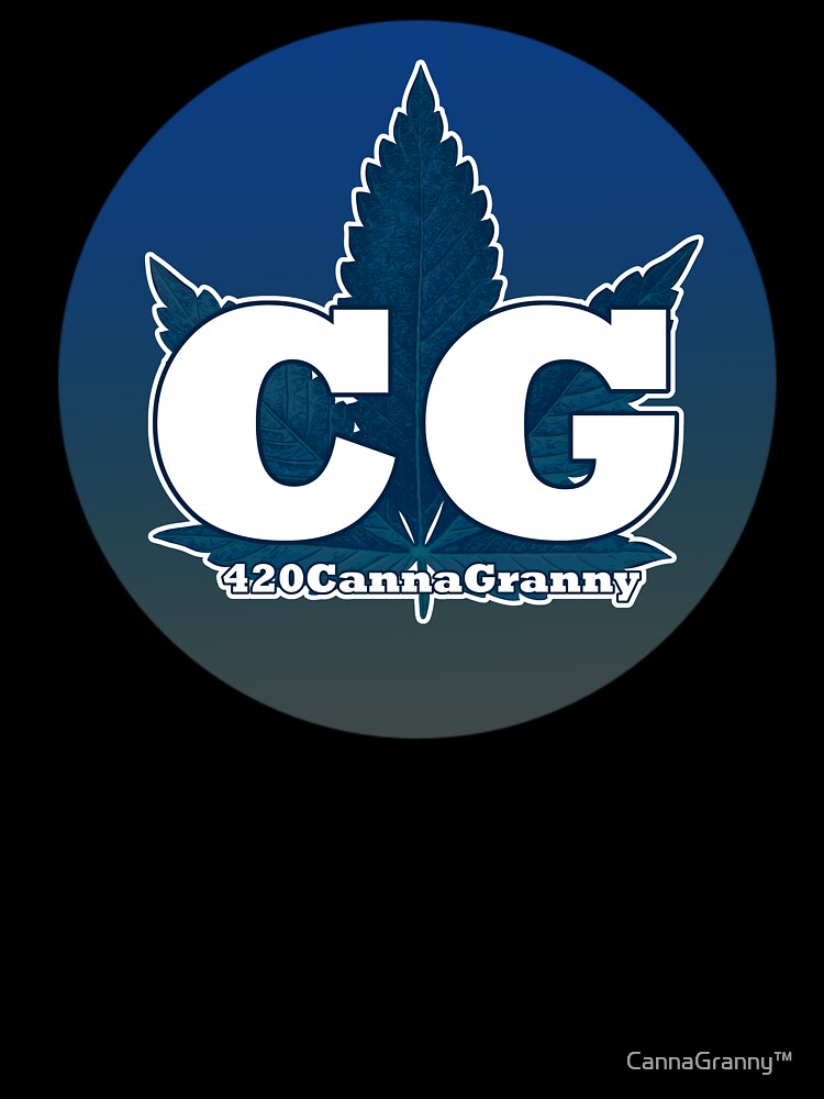 CannaGranny™ CG Logo Streetwear Cannabis Design by  CannaGranny™