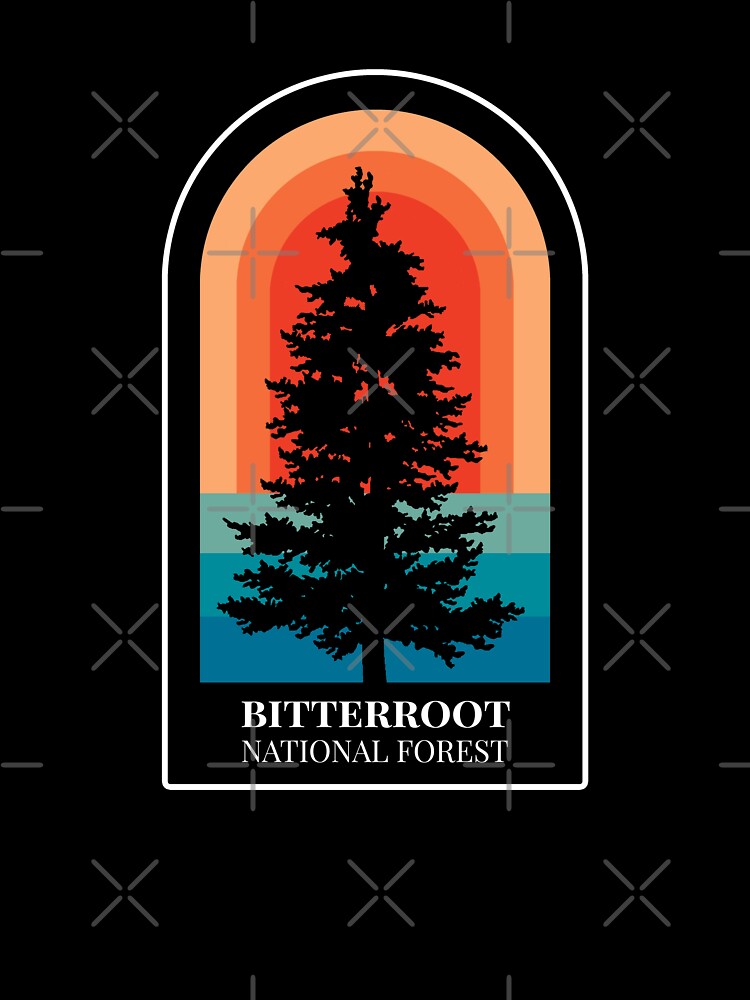 Bitterroot National Forest Nature Hiking Outdoors by toutwearapparel