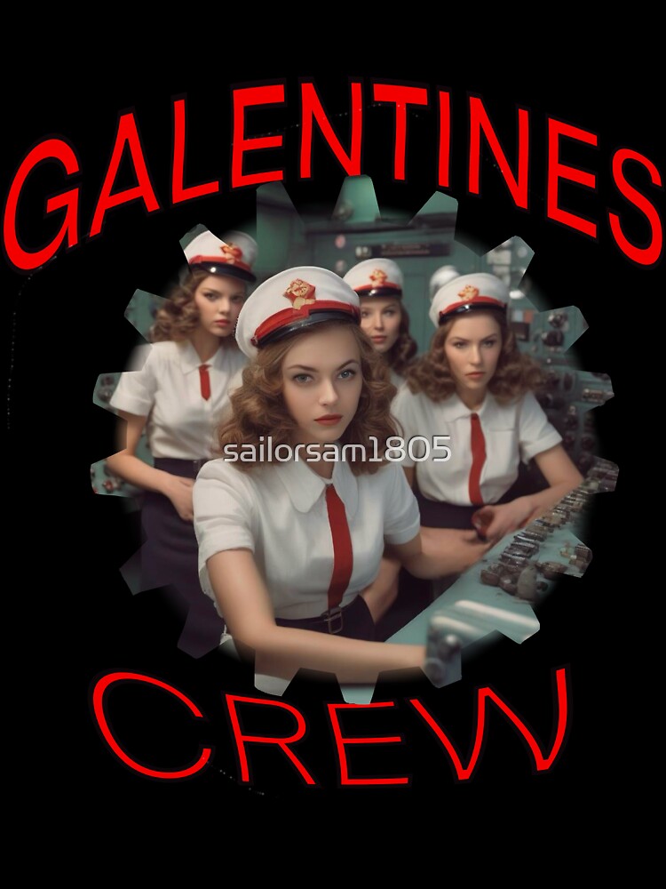 Underwater US Navy American Girls Galentines crew on submarine on Galentines day and Galentines party, gift idea for Galentines day by sailorsam1805