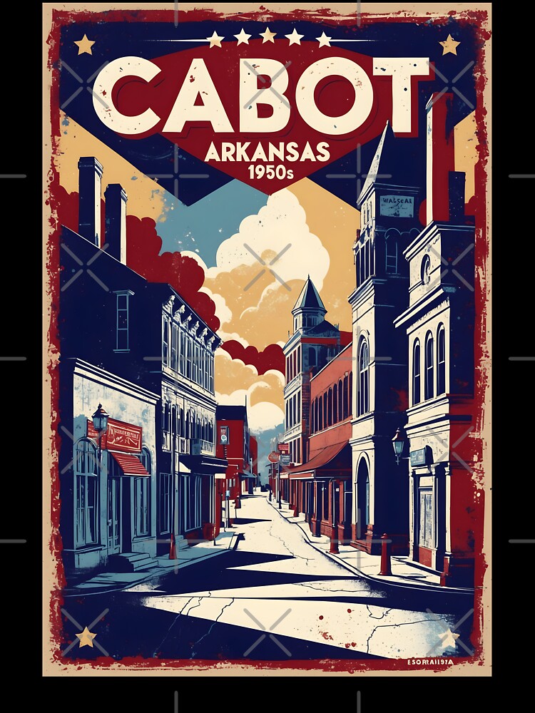 Cabot Arkansas USA Vintage Travel Tourism by TravelersGems