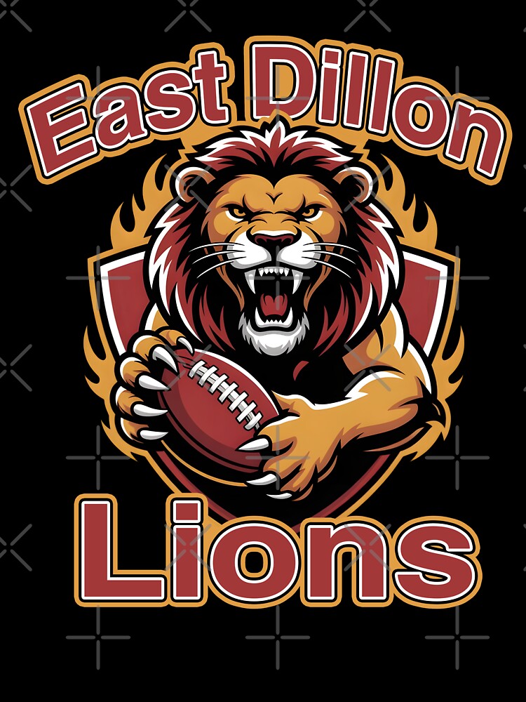 East Dillon Lions Team Design – A Powerful Sports Logo by Liva Art