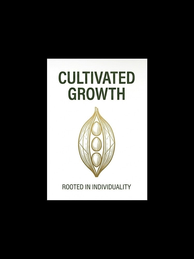 Cultivated Growth & Rooted in Individuality Cacao Pod Design by wynyproject