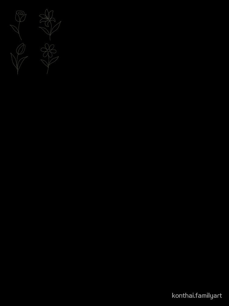 Minimal One-Line Flowers – Elegant Continuous Line Botanical Art by konthai.familyart
