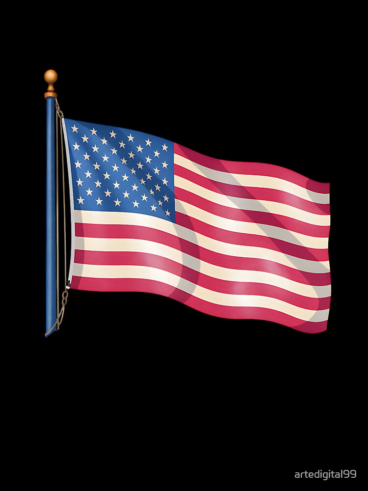 Classic American Flag – Patriotic USA Graphic Design by artedigital99