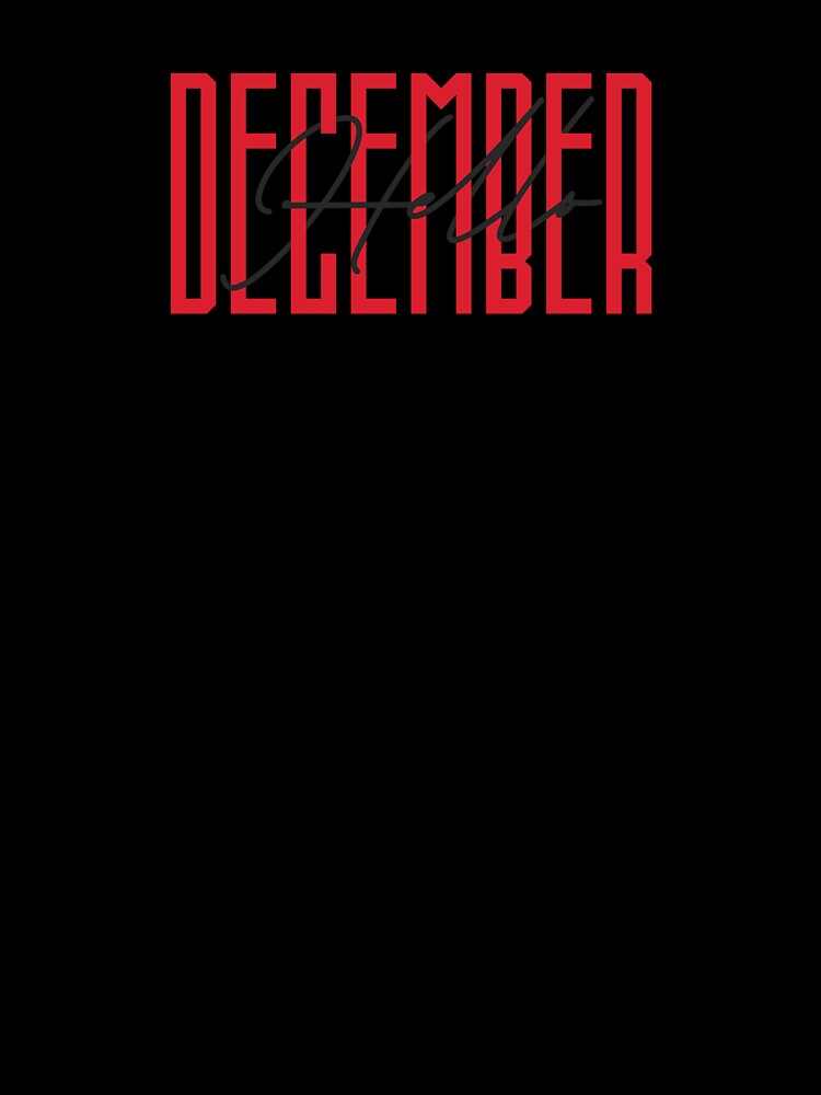 Hello december by FLATVAC STICKER