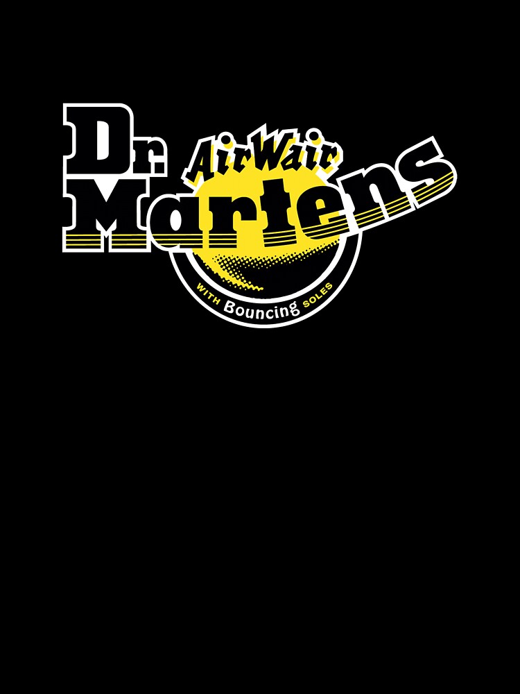 Iconic AirWair Footwear Emblem in Yellow and Black by ringinwingit