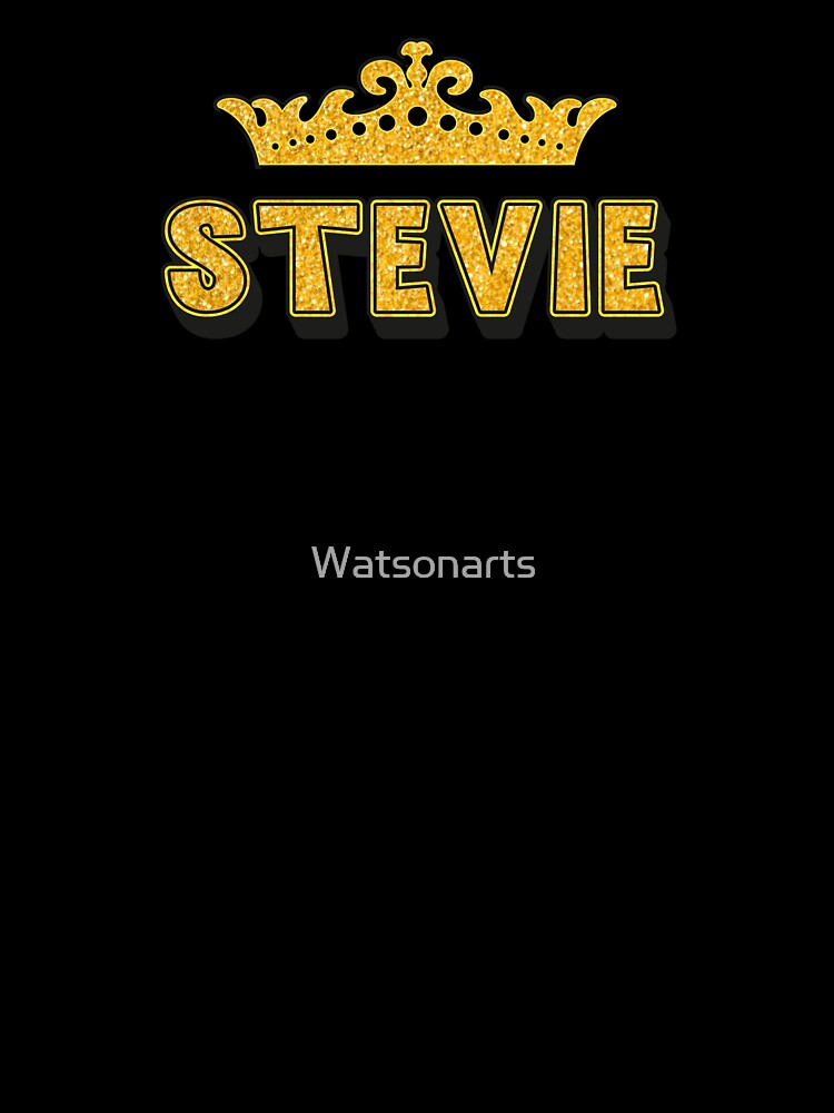 Stevie Personalized Funny Custom Name Crown Design by Watsonarts