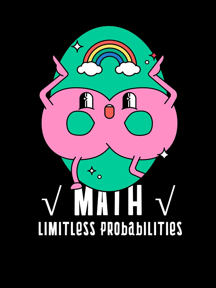 MATH INFINITE PROBABILITIES RAINBOW by kyishacreates