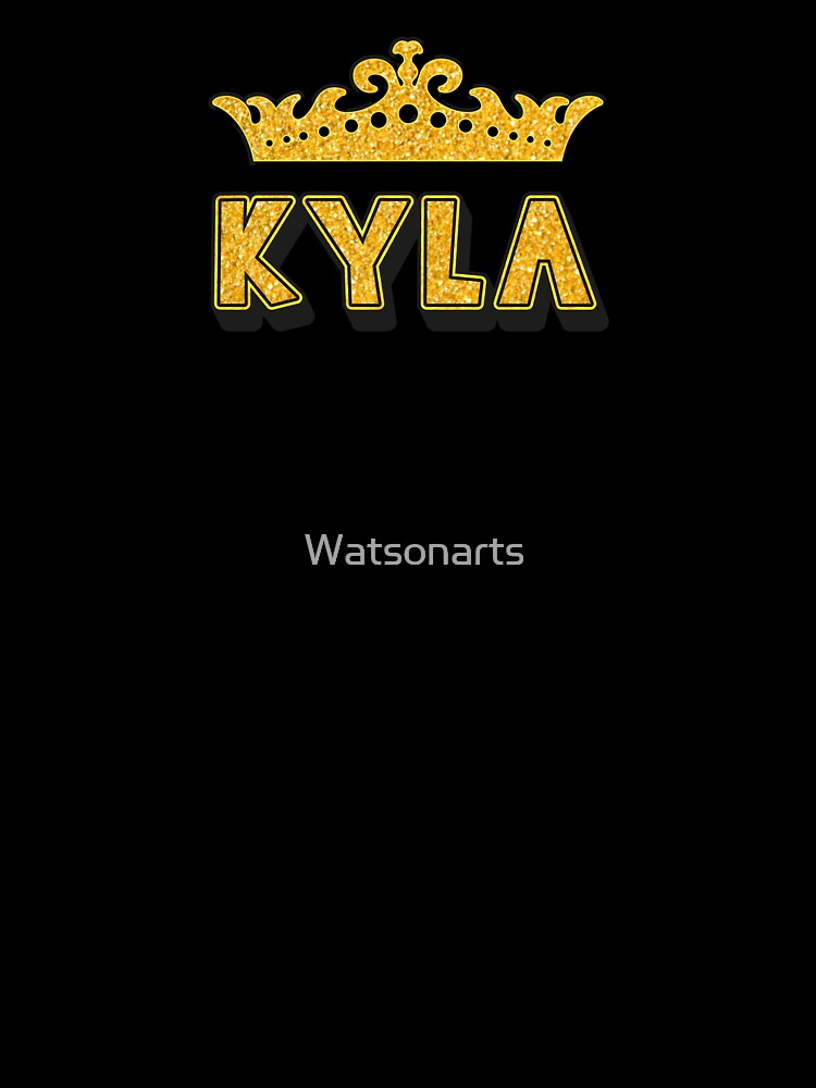 Kyla Personalized Funny Custom Name Crown Design by Watsonarts