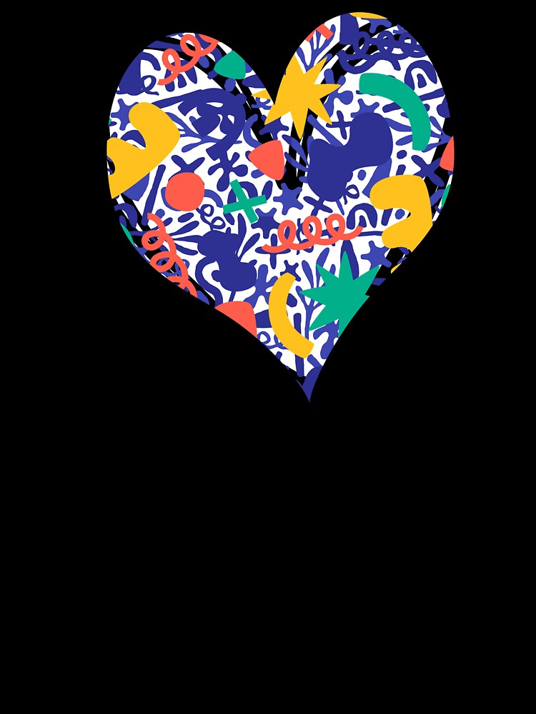 Valentine's Day Heart Boyfriend Girlfriend Colorful Pattern by SStarDesigns