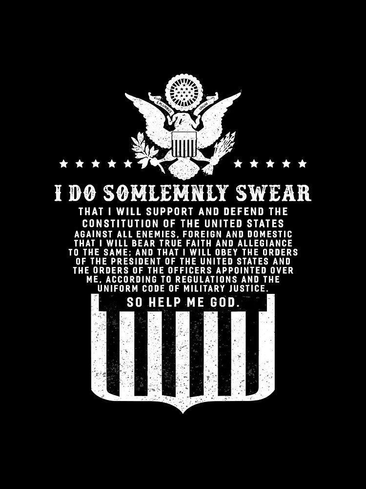 Oath Of Enlistment Patriotic Military by BundlerVq